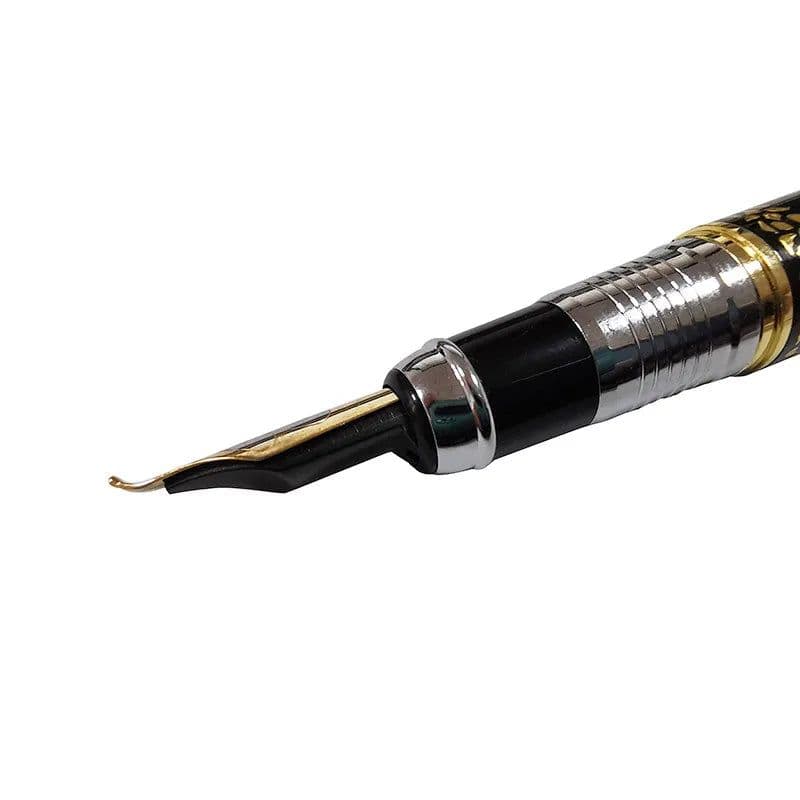image-Fountain Pen Wholesale Holy Glyph Bend Relief Calligraphy Art Pen Calligraphy Pen The Gifts Were Two Nib Extra Two Pen Tips