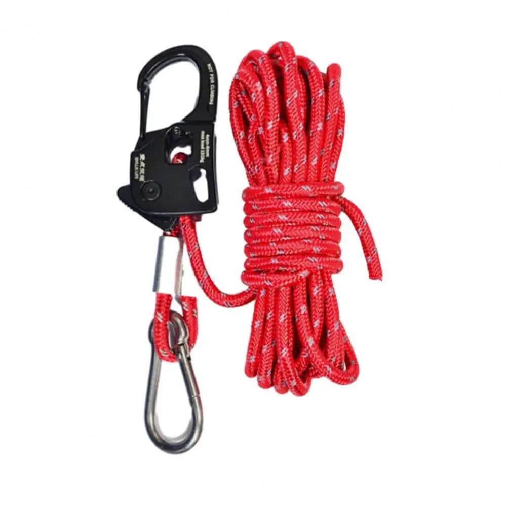 image-Camping Accessories Durable Aluminum Alloy Tent Rope Tensioner for Lightweight Portable Camping Gear Strong for Outdoor