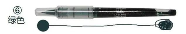 image-ZIG Cocoiro Lettering Pens Kuretake LP-R-030S Extra Fine Letter Calligraphy Pen Ink Refill Cartridge 12 Colors Japan