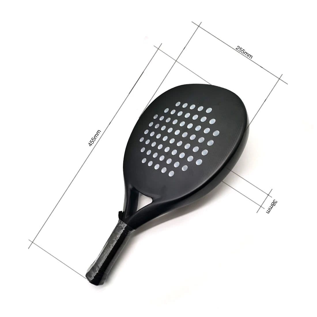 image-Powerti Tennis Padel Racket Accessories Carbon EVA Fiber Tennis Racket Best Partner Beach Pedal Racquet
