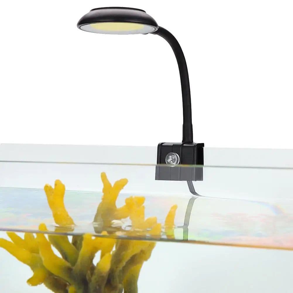 image-Aquarium Mini Light LED Fish Tank Clip Lamp Usb Lighting Cob High Brightness Round Water Grass Lights