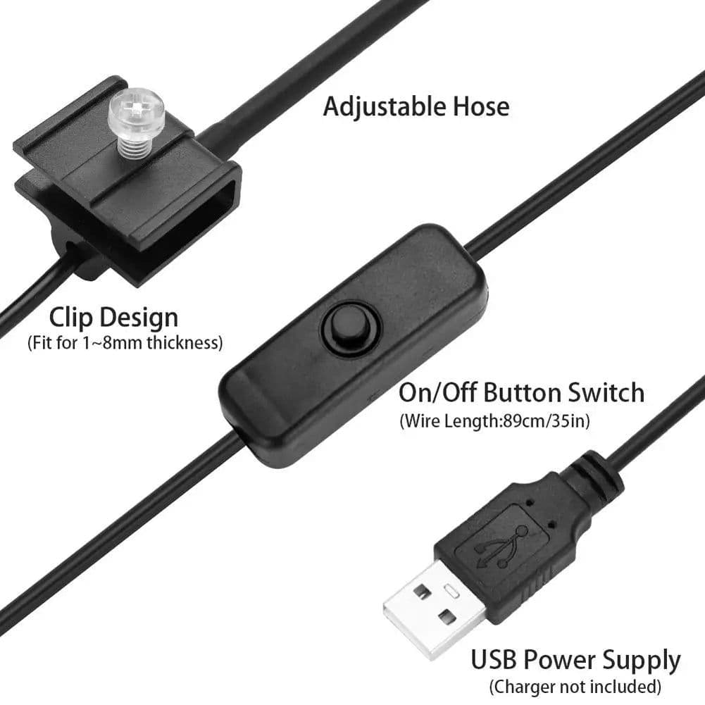 image-Aquarium Mini Light LED Fish Tank Clip Lamp Usb Lighting Cob High Brightness Round Water Grass Lights