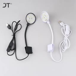 image-5W USB Plugs Fish Tanks Clip-on Light Clamp Aquarium Lights LED Beads White And Blue Lights 360-Degree Rotations
