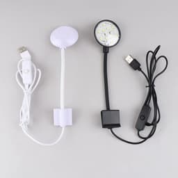 image-5W USB Plugs Fish Tanks Clip-on Light Clamp Aquarium Lights LED Beads White And Blue Lights 360-Degree Rotations