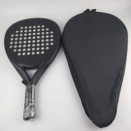 image-Carbon Fiber Paddle Racket Soft EVA Face Tennis Raqueta With Padel Racket Bag For Men Women Training Professional 3k