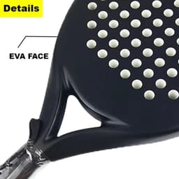 image-Carbon Fiber Paddle Racket Soft EVA Face Tennis Raqueta With Padel Racket Bag For Men Women Training Professional 3k