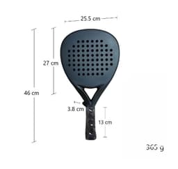 image-Carbon Fiber Paddle Racket Soft EVA Face Tennis Raqueta With Padel Racket Bag For Men Women Training Professional 3k