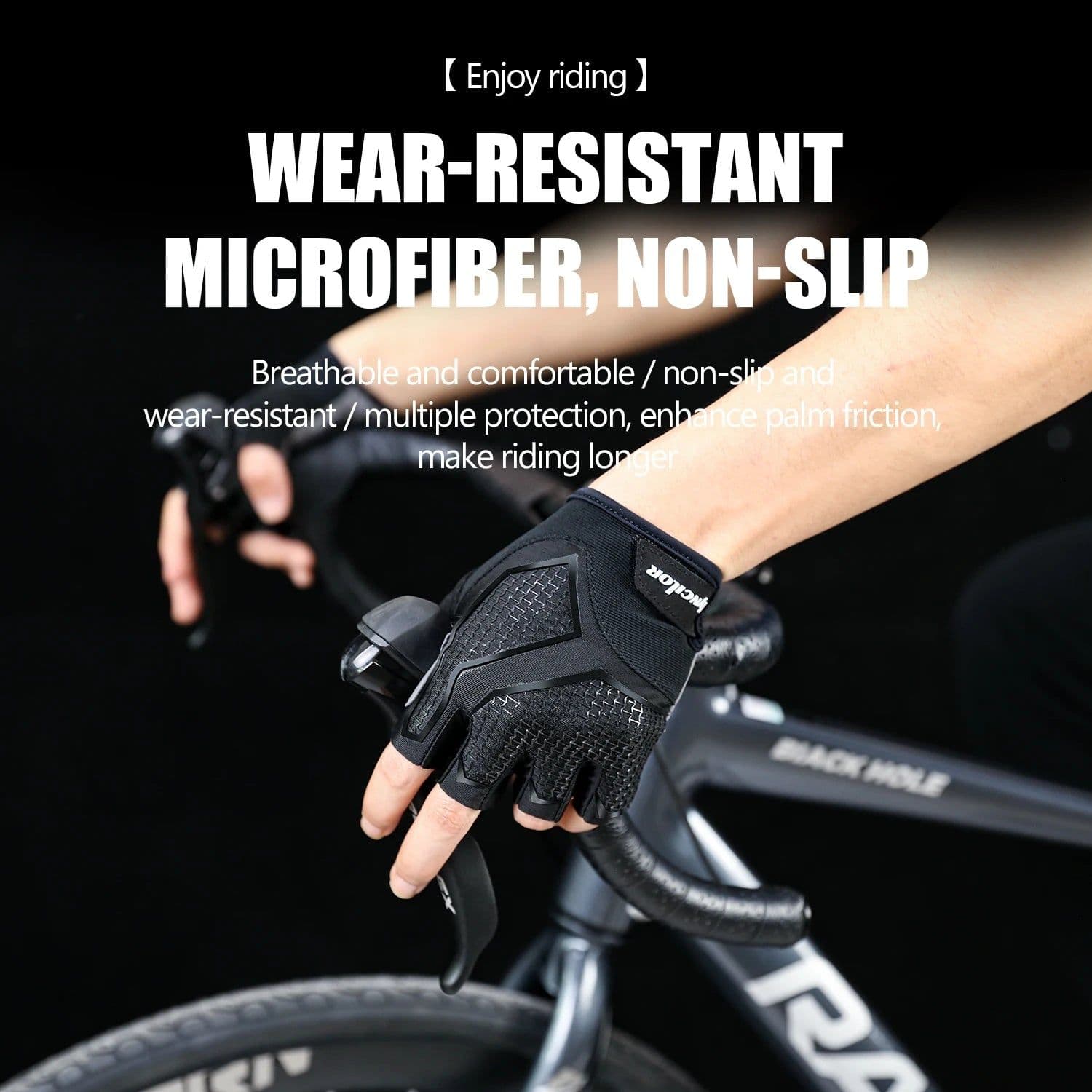 image-New Half-Finger Men'S And Women'S Cycling Gloves Liquid Silicone Shock-Absorbing Breathable Sports Bike Fitness Gloves