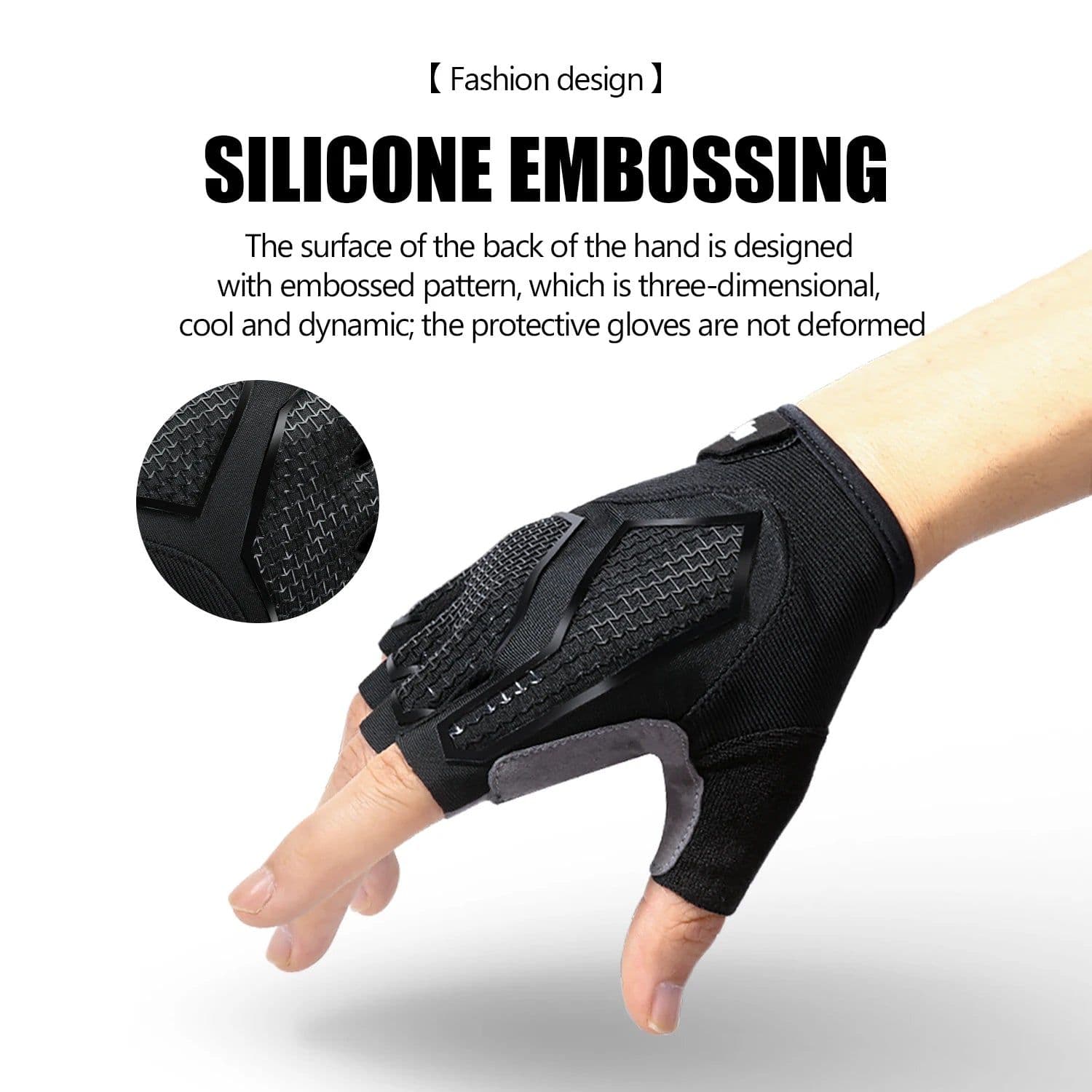 image-New Half-Finger Men'S And Women'S Cycling Gloves Liquid Silicone Shock-Absorbing Breathable Sports Bike Fitness Gloves