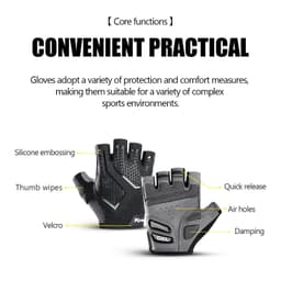 image-New Half-Finger Men'S And Women'S Cycling Gloves Liquid Silicone Shock-Absorbing Breathable Sports Bike Fitness Gloves