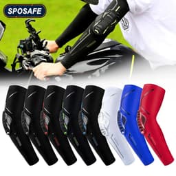image-1Pcs Sports Crashproof Elbow Support Pads Breathable Arm Compression Sleeve for Cycling Running Basketball Football Volleyball