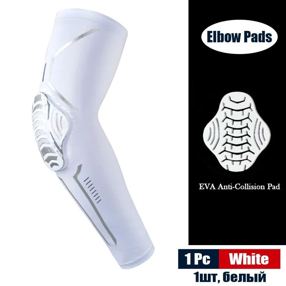 image-1Pcs Sports Crashproof Elbow Support Pads Breathable Arm Compression Sleeve for Cycling Running Basketball Football Volleyball