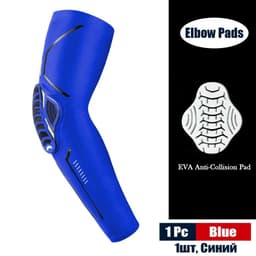 image-1Pcs Sports Crashproof Elbow Support Pads Breathable Arm Compression Sleeve for Cycling Running Basketball Football Volleyball