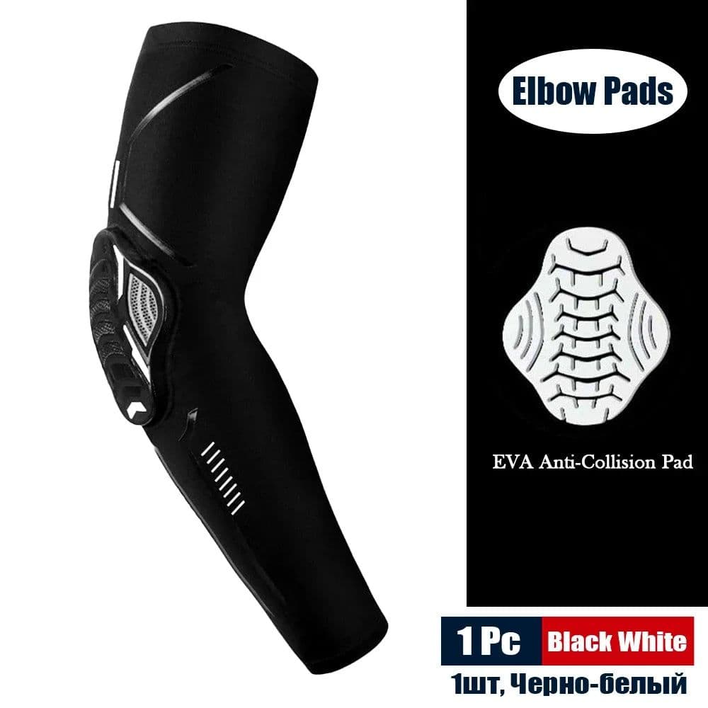 image-1Pcs Sports Crashproof Elbow Support Pads Breathable Arm Compression Sleeve for Cycling Running Basketball Football Volleyball
