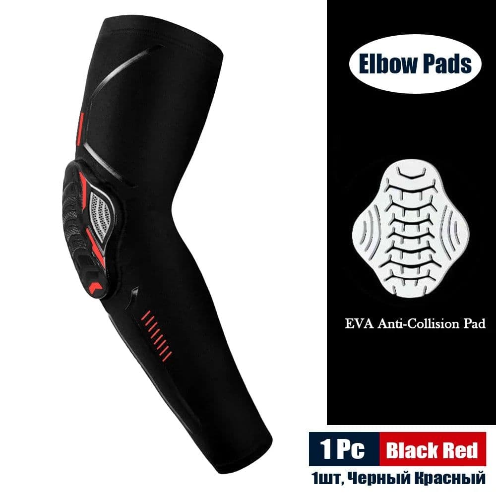 image-1Pcs Sports Crashproof Elbow Support Pads Breathable Arm Compression Sleeve for Cycling Running Basketball Football Volleyball
