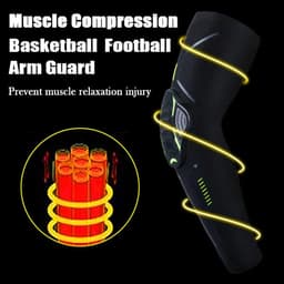 image-1Pcs Sports Crashproof Elbow Support Pads Breathable Arm Compression Sleeve for Cycling Running Basketball Football Volleyball