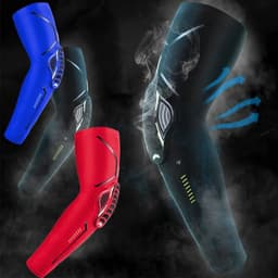 image-1Pcs Sports Crashproof Elbow Support Pads Breathable Arm Compression Sleeve for Cycling Running Basketball Football Volleyball