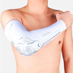 image-1Pcs Sports Crashproof Elbow Support Pads Breathable Arm Compression Sleeve for Cycling Running Basketball Football Volleyball