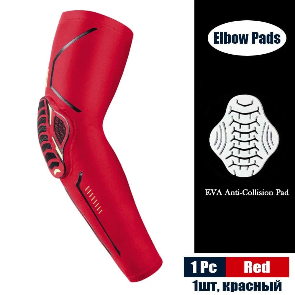 image-1Pcs Sports Crashproof Elbow Support Pads Breathable Arm Compression Sleeve for Cycling Running Basketball Football Volleyball