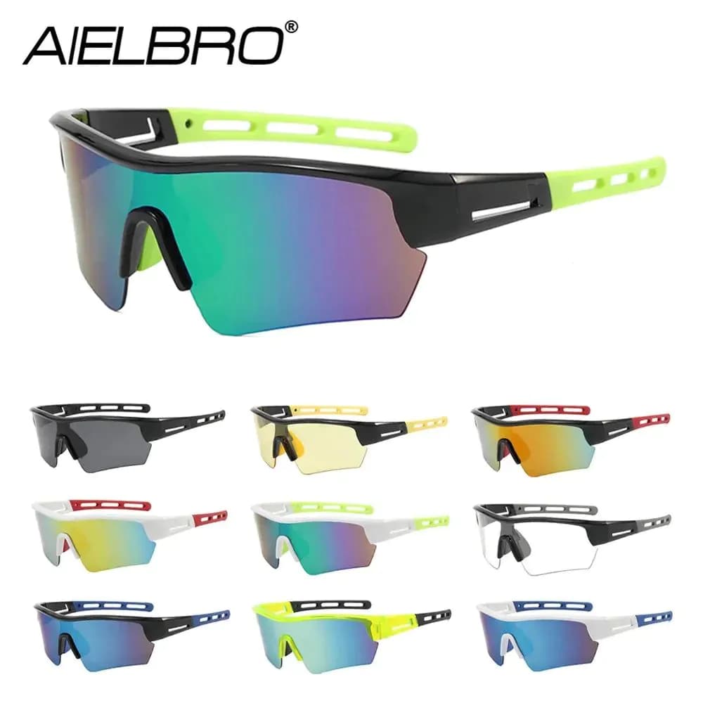 image-AIELBRO Cycling Glasses for Men Sport Men's Sunglasses Polarized Glasses Women's Sunglasses Safety Goggles Sunglasses for Men