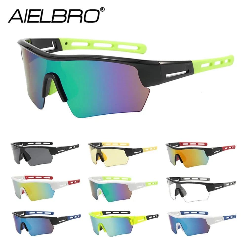 image-AIELBRO Cycling Glasses for Men Sport Men's Sunglasses Polarized Glasses Women's Sunglasses Safety Goggles Sunglasses for Men