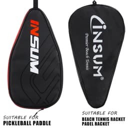 image-insum Pickleball Paddle Cover Case Padel Racket Covers Durable Material Pickleball Covers Bag Fits All Shapes Single Paddles Bag