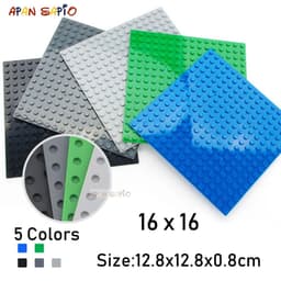 image-16X16 Dots DIY Building Blocks Baseplates Bricks Educational Assemblage Construction Toys for Children Compatible With Brand