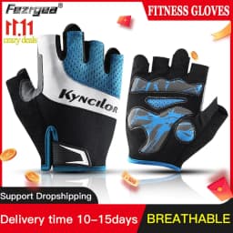 image-Non-Slip Cycling Gloves Sports Sunscreen Cycling Men And Women Half Finger Fitness Non-Slip Breathable Riding Gloves
