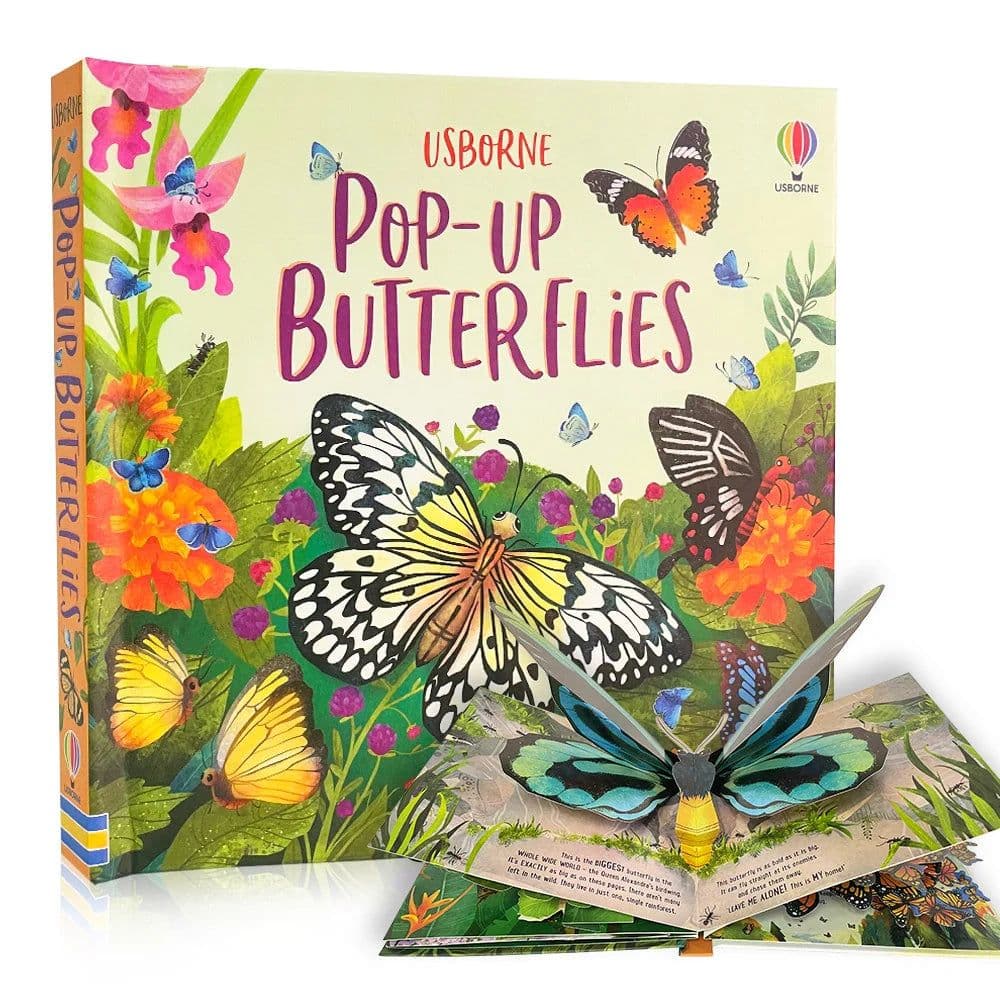 image-Usborne Pop Up Butterflies English 3D Flap Picture Books for Kids Reading Activity Learning Book Montessori Materials Child Gift