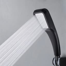 image-ZhangJi 300 Holes High Pressure Rainfall Shower Head Water Saving 3 Color Chrome Black White Sprayer Nozzle Bathroom Accessories