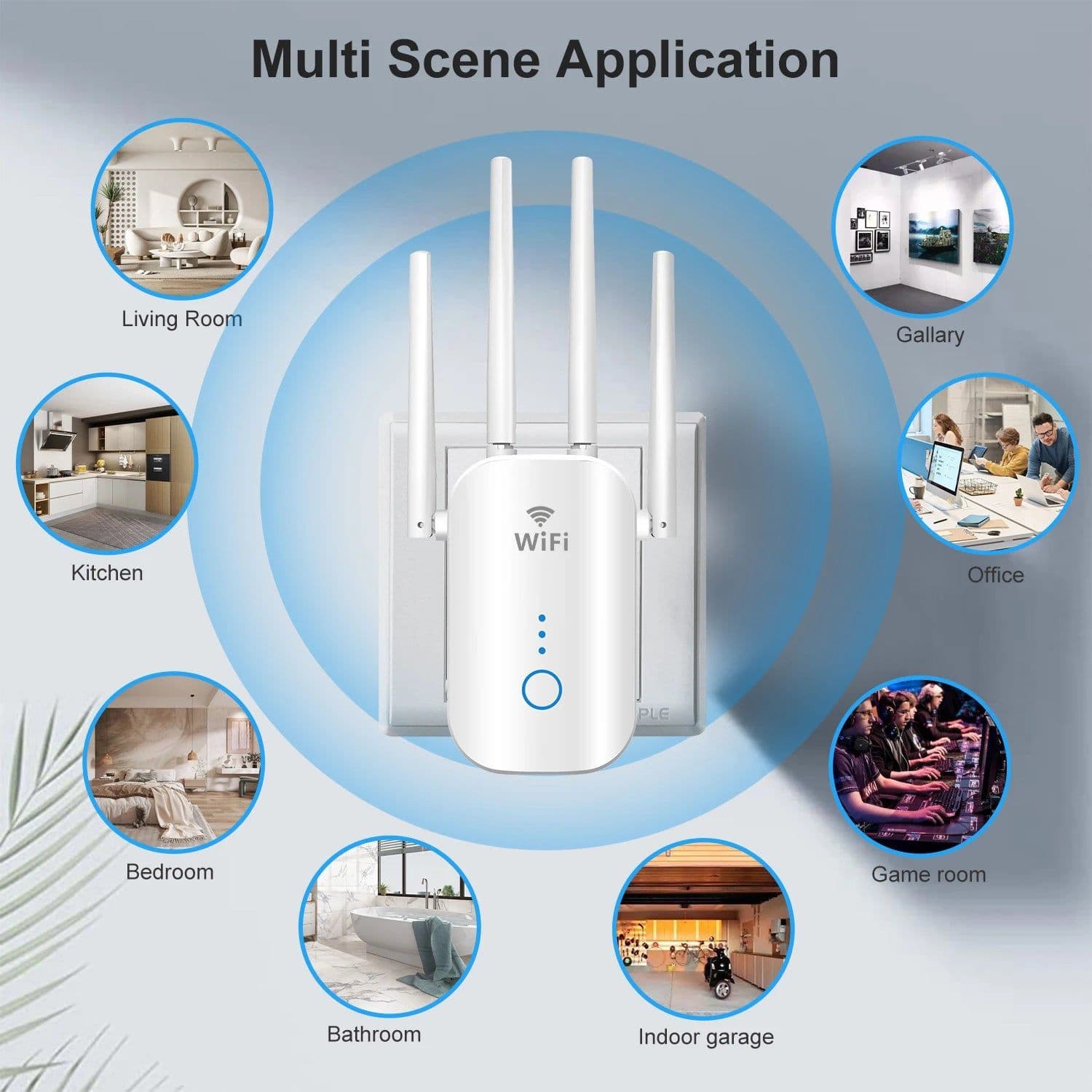 image-1200Mbps Dual Band 2.4G&5GHz WiFi Extender 802.11AC WiFi Repeater Powerful Wireless Router/AP AC1200 Wlan Wi Fi Range Amplifier