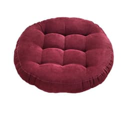 image-Inyahome Meditation Floor Round Pillow for Seating on Floor Solid Tufted Thick Pad Cushion For Yoga Balcony Chair Seat Cushions