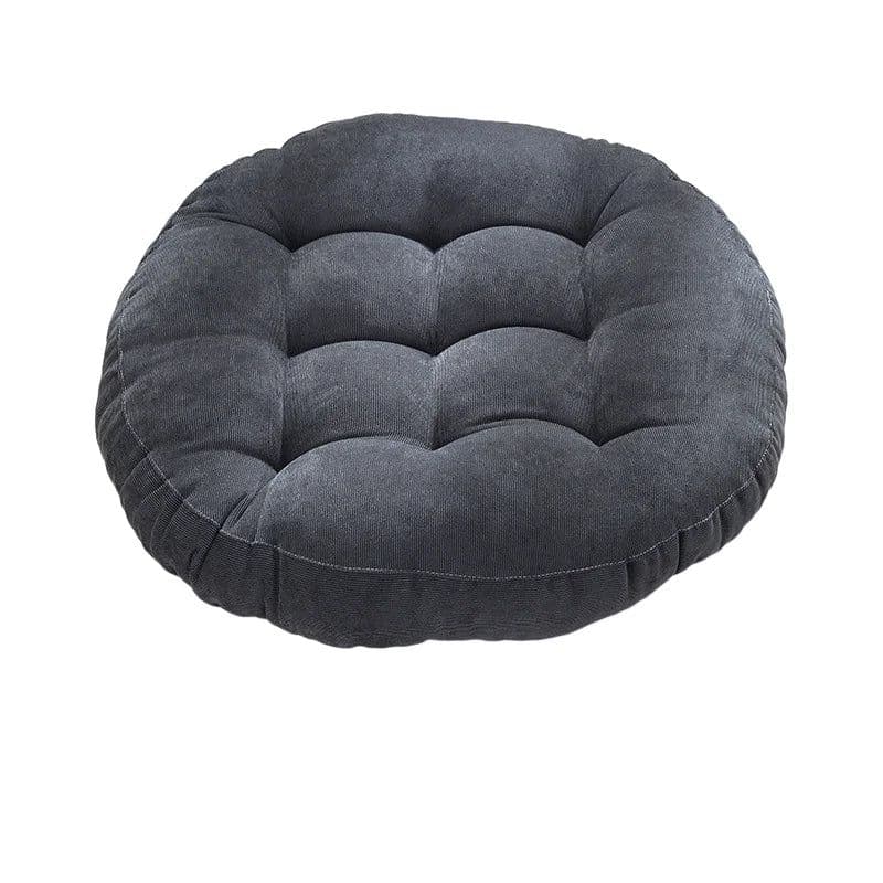 image-Inyahome Meditation Floor Round Pillow for Seating on Floor Solid Tufted Thick Pad Cushion For Yoga Balcony Chair Seat Cushions