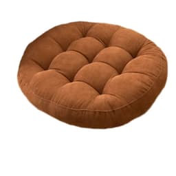 image-Inyahome Meditation Floor Round Pillow for Seating on Floor Solid Tufted Thick Pad Cushion For Yoga Balcony Chair Seat Cushions