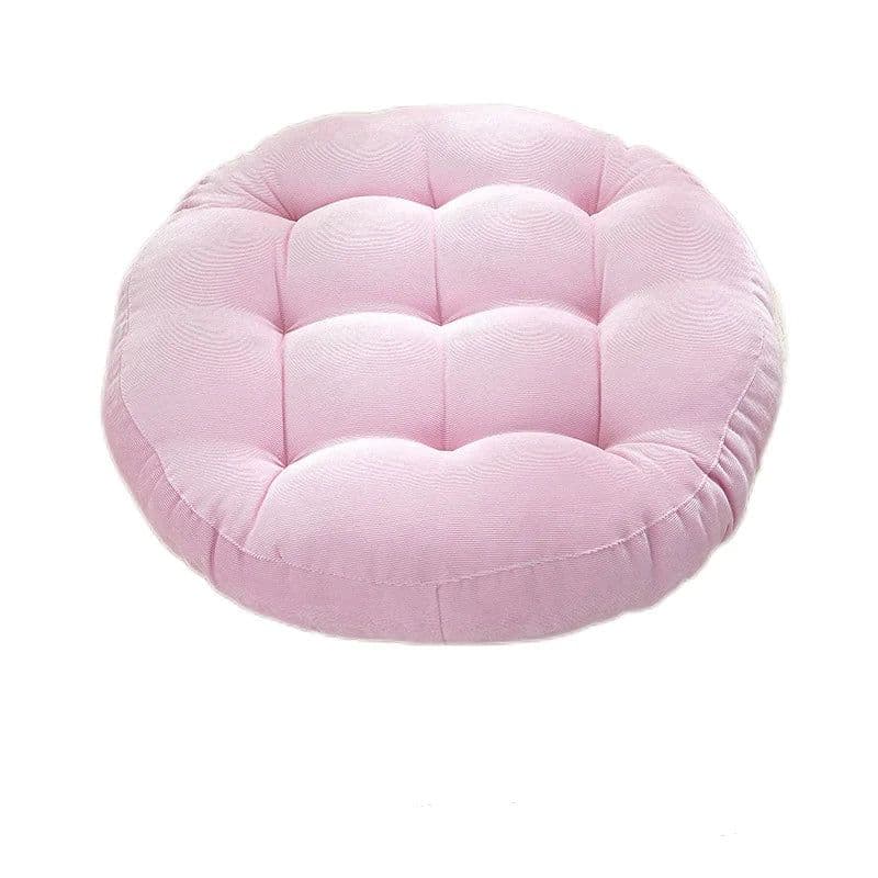 image-Inyahome Meditation Floor Round Pillow for Seating on Floor Solid Tufted Thick Pad Cushion For Yoga Balcony Chair Seat Cushions