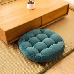 image-Inyahome Meditation Floor Round Pillow for Seating on Floor Solid Tufted Thick Pad Cushion For Yoga Balcony Chair Seat Cushions