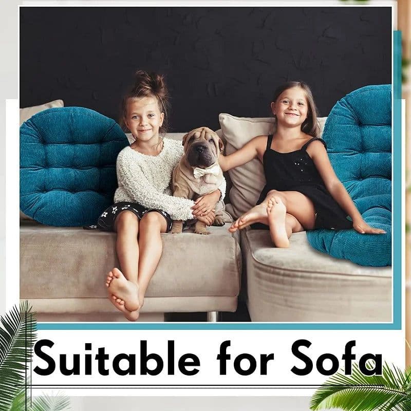 image-Inyahome Meditation Floor Round Pillow for Seating on Floor Solid Tufted Thick Pad Cushion For Yoga Balcony Chair Seat Cushions