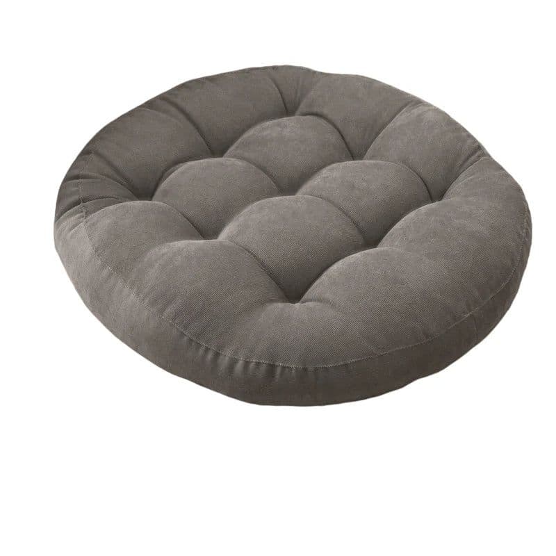 image-Inyahome Meditation Floor Round Pillow for Seating on Floor Solid Tufted Thick Pad Cushion For Yoga Balcony Chair Seat Cushions