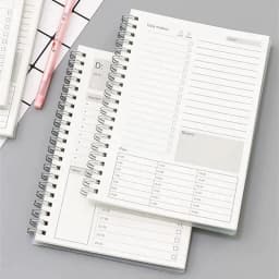 image-2024 Notebooks Agendas Planner Diary Weekly Spiral Organizer Libretas A5 Note Books Monthly Kraft Paper Schedule Filofax