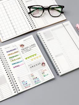 image-2024 Notebooks Agendas Planner Diary Weekly Spiral Organizer Libretas A5 Note Books Monthly Kraft Paper Schedule Filofax