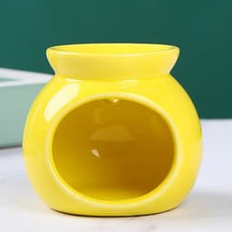 image-Porcelain Aroma Burner Essential Oil Furnace Mini Candle Holder Solid Color Ceramic Crafts Aromatherapy Diffuser Home Decor