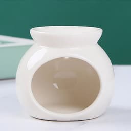image-Porcelain Aroma Burner Essential Oil Furnace Mini Candle Holder Solid Color Ceramic Crafts Aromatherapy Diffuser Home Decor