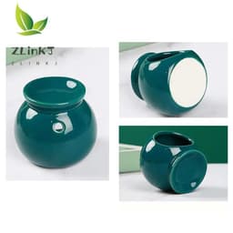 image-Porcelain Aroma Burner Essential Oil Furnace Mini Candle Holder Solid Color Ceramic Crafts Aromatherapy Diffuser Home Decor