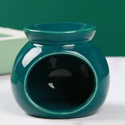 image-Porcelain Aroma Burner Essential Oil Furnace Mini Candle Holder Solid Color Ceramic Crafts Aromatherapy Diffuser Home Decor