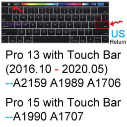image-Keyboard Cover for Macbook Air 13 M2 15 Pro 14 M3 13 M1 16 Retina 11 Silicone Protector Skin Case A3113 A3114 A2681 A2941 A2992