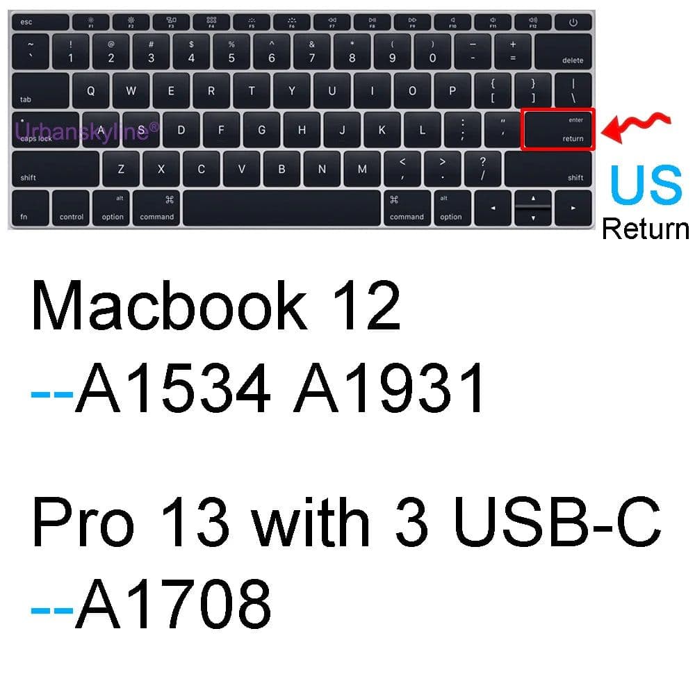 image-Keyboard Cover for Macbook Air 13 M2 15 Pro 14 M3 13 M1 16 Retina 11 Silicone Protector Skin Case A3113 A3114 A2681 A2941 A2992