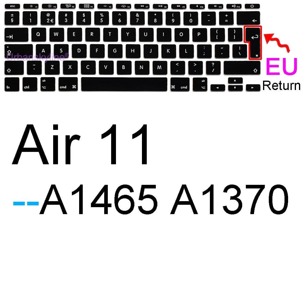 image-Keyboard Cover for Macbook Air 13 M2 15 Pro 14 M3 13 M1 16 Retina 11 Silicone Protector Skin Case A3113 A3114 A2681 A2941 A2992
