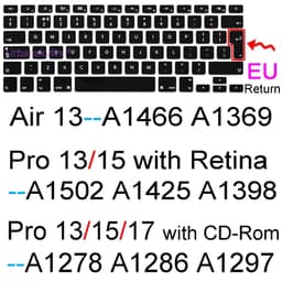 image-Keyboard Cover for Macbook Air 13 M2 15 Pro 14 M3 13 M1 16 Retina 11 Silicone Protector Skin Case A3113 A3114 A2681 A2941 A2992