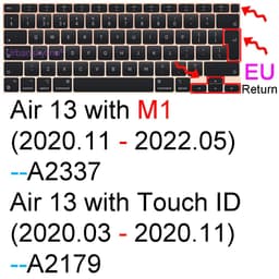 image-Keyboard Cover for Macbook Air 13 M2 15 Pro 14 M3 13 M1 16 Retina 11 Silicone Protector Skin Case A3113 A3114 A2681 A2941 A2992