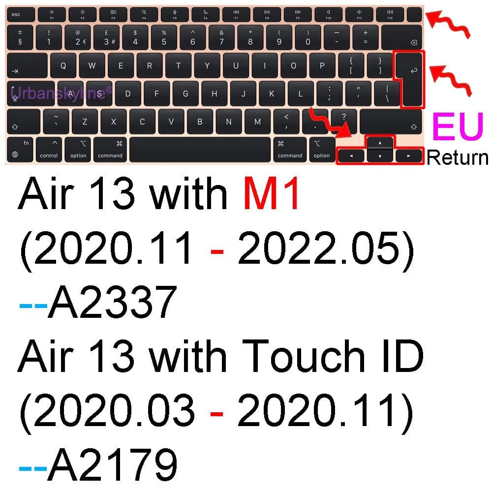 image-Keyboard Cover for Macbook Air 13 M2 15 Pro 14 M3 13 M1 16 Retina 11 Silicone Protector Skin Case A3113 A3114 A2681 A2941 A2992